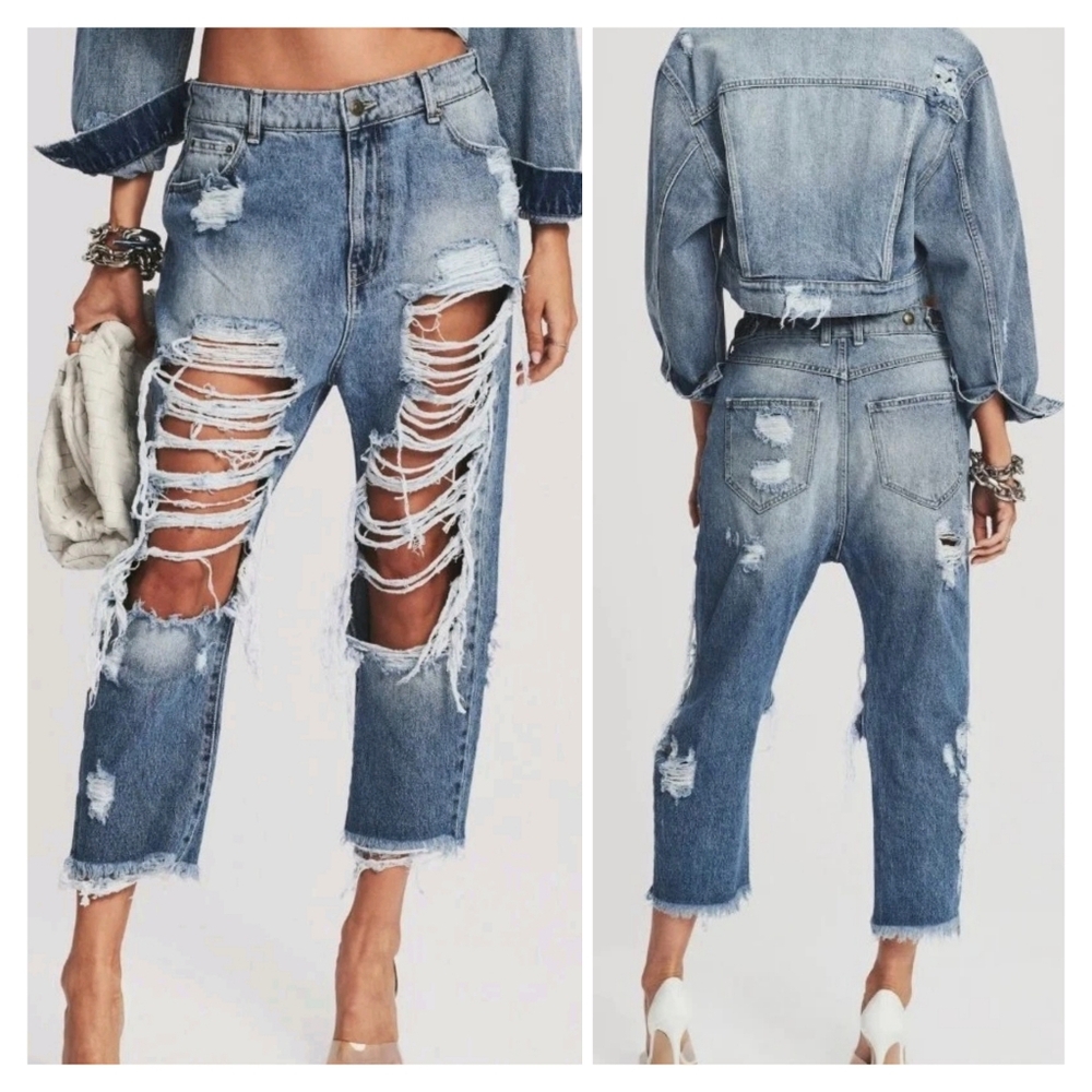 SER.O.YA Omar Drop Crotch Boyfriend Jeans Size 26